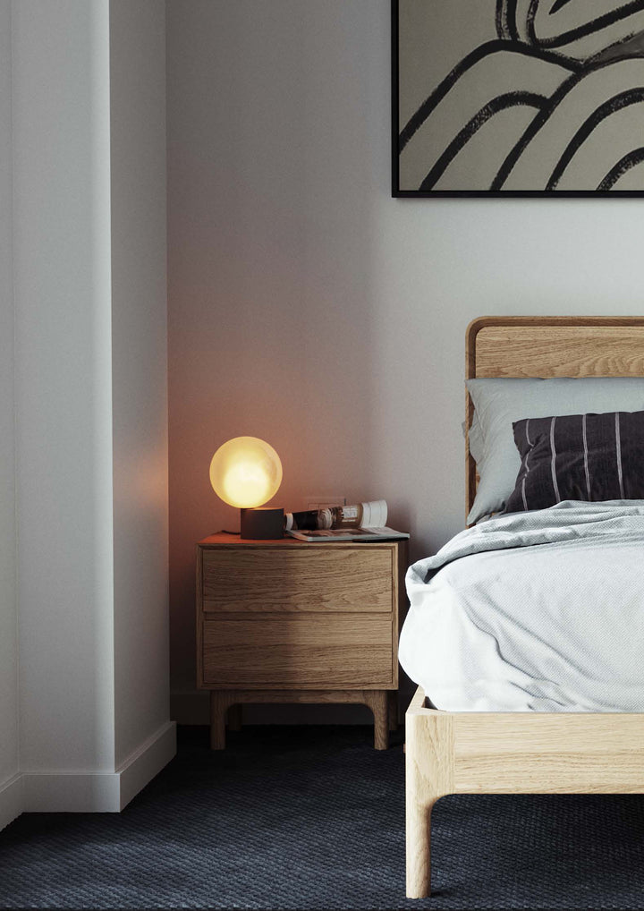 Evans American Oak Timber Bed