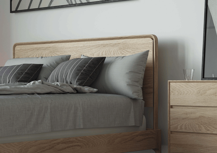 Evans American Oak Timber Bed