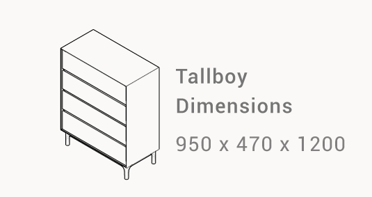 Evans American Oak Tallboy