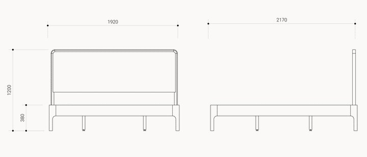 Evans American Oak Timber Bed