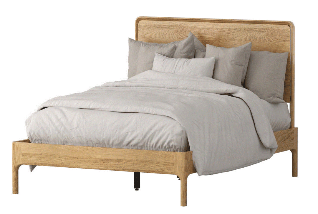 Evans American Oak Timber Bed
