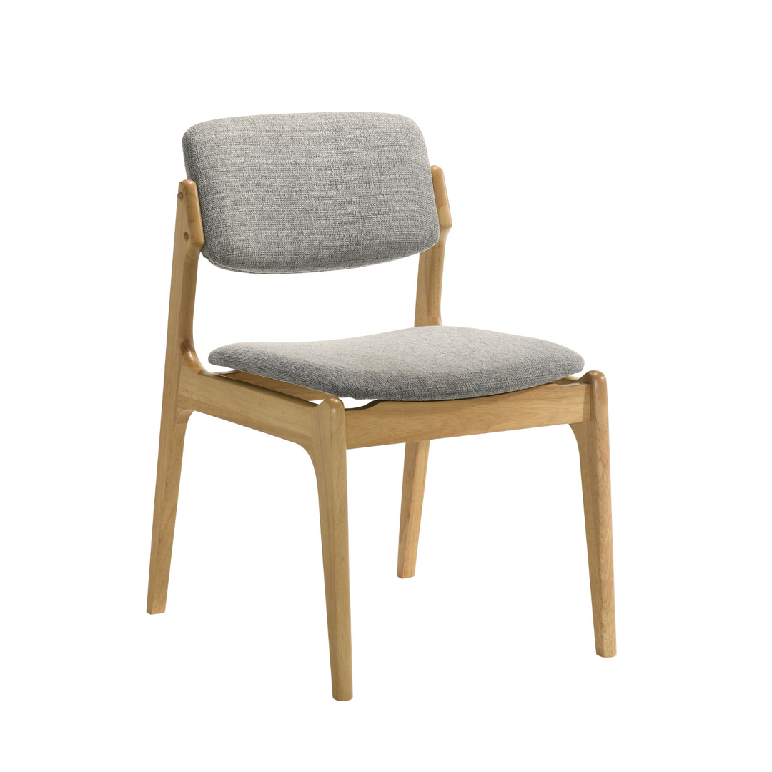 Tivoli Dining Chair - Oak / Grey Fabric