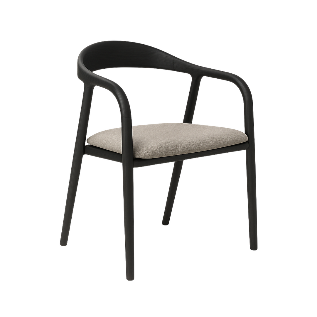 Lille Dining Chair - Black / Grey