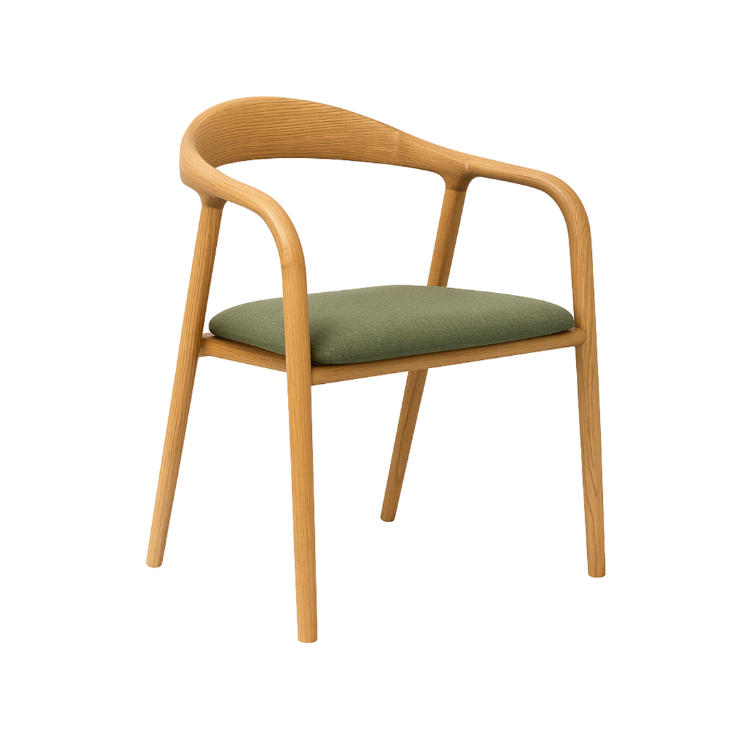 Lille Dining Chair - Natural / Sage