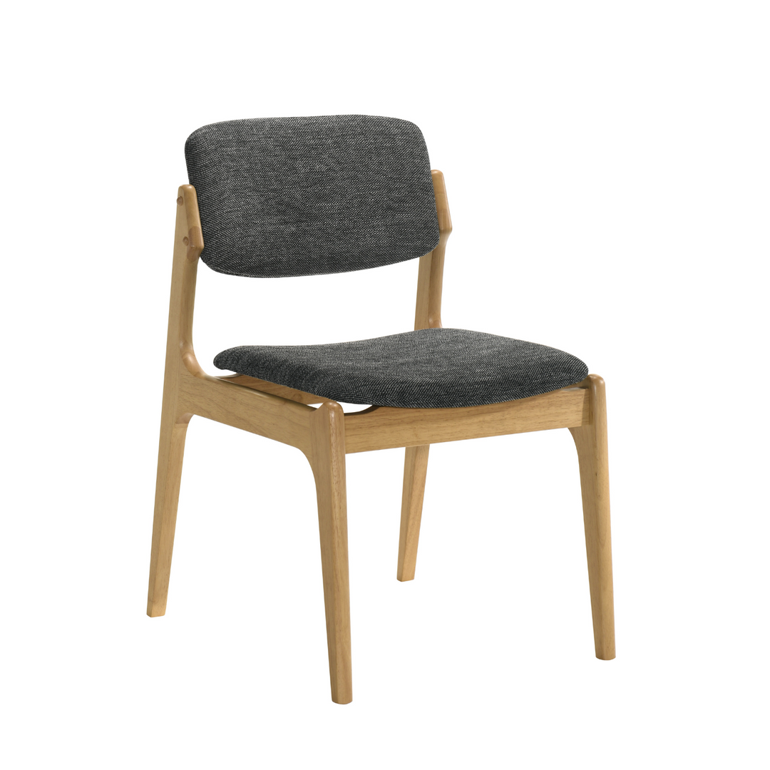 Tivoli Dining Chair - Oak / Charcoal Fabric