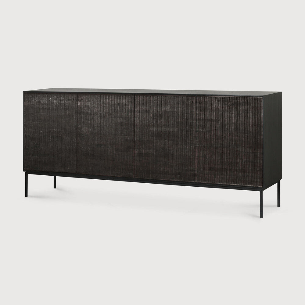 Ethnicraft Teak Grooves Sideboard 4 Door