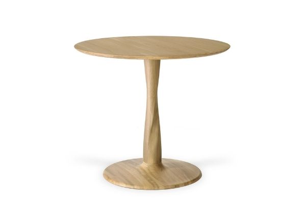 Ethnicraft Oak Torsion Dining Table 90cm