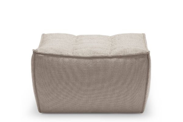 Ethnicraft N701 Footstool in Dark Beige