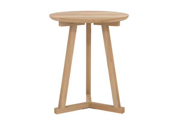 Ethnicraft Oak Tripod Side Table