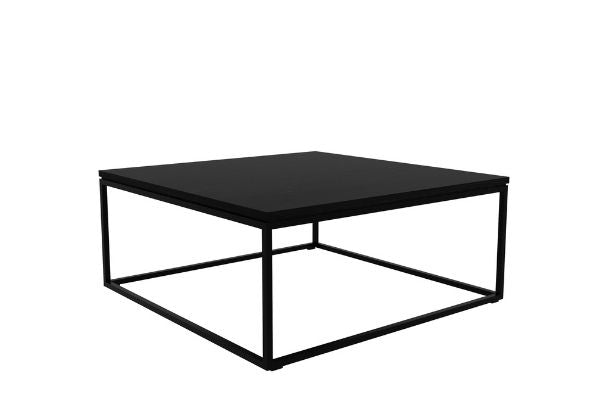 Ethnicraft Oak Thin Black Coffee Table