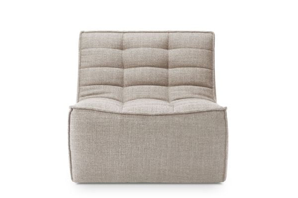 Ethnicraft N701 Sofa 1 Seater in Dark Beige