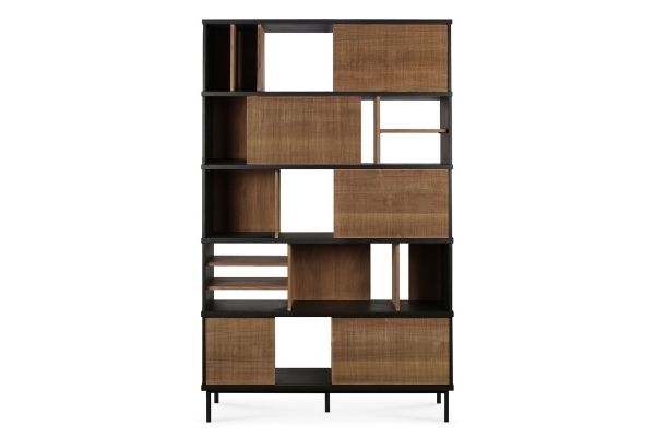 Ethnicraft Teak Oscar Rack with 5 Sliding Doors