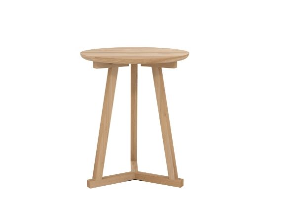 Ethnicraft Oak Tripod Side Table