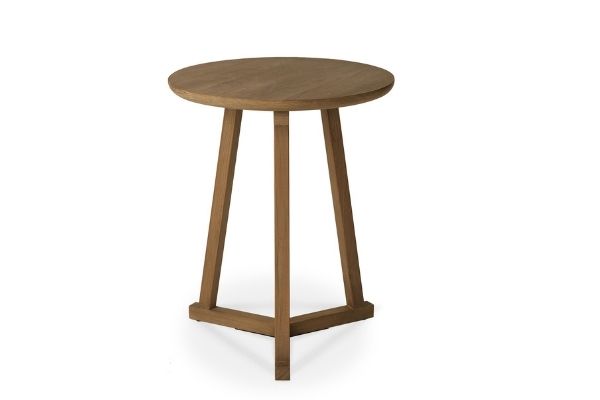 Ethnicraft Teak Tripod Side Table