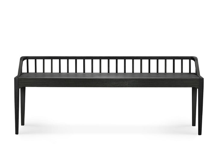 Ethnicraft Oak Spindle Black Bench 150cm