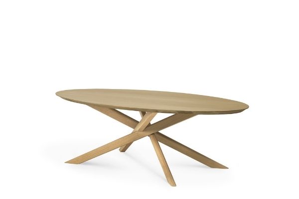 Ethnicraft Oak Mikado Oval Coffee Table