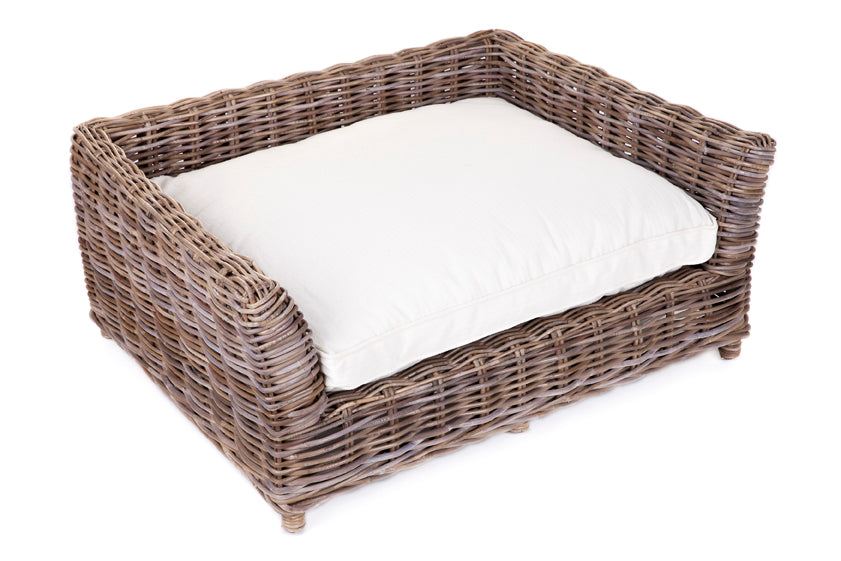 Rectangle Rattan Dog Bed – Medium – Easterly - Main Image