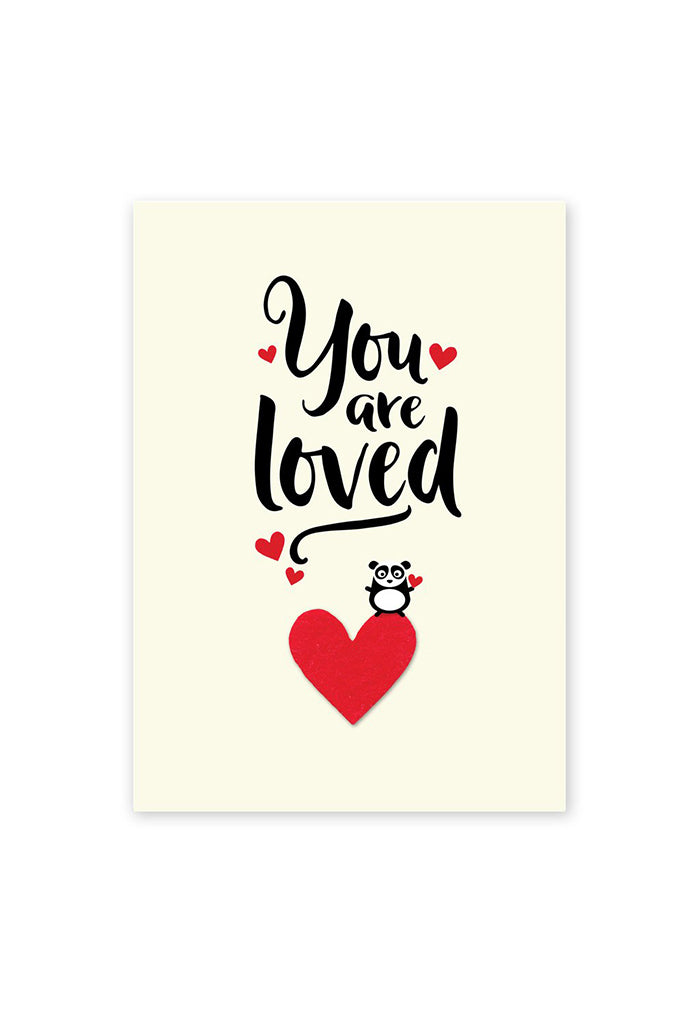 You are loved panda print by The Little Blah  $10.95