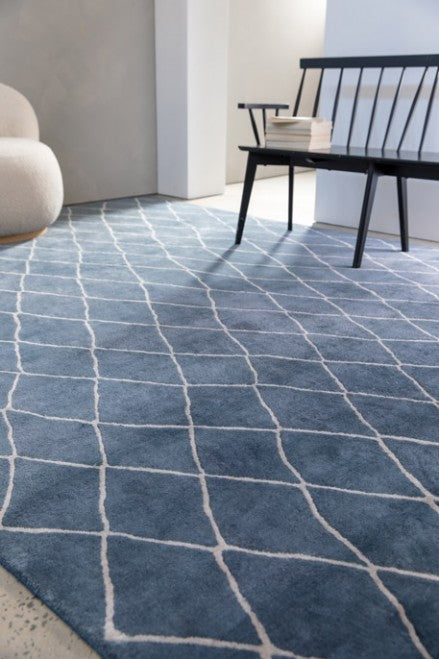Bayliss Hume Rug Pitch Blue