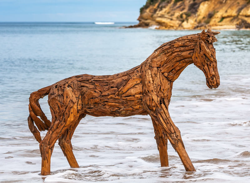 Lifesize Timber Horses - Beautiful or Evil?