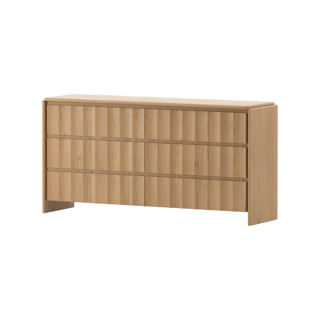 Bondi Oak Fluted Dresser