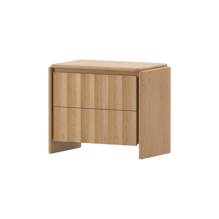 Bondi Oak Fluted Bedside Table