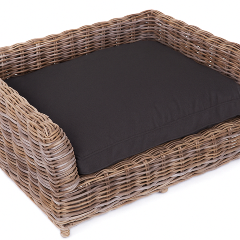 Rectangle Rattan Dog Bed – Large