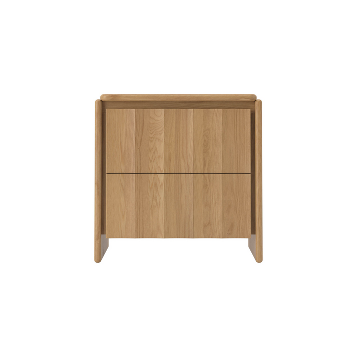 Bondi Oak Fluted Bedside Table
