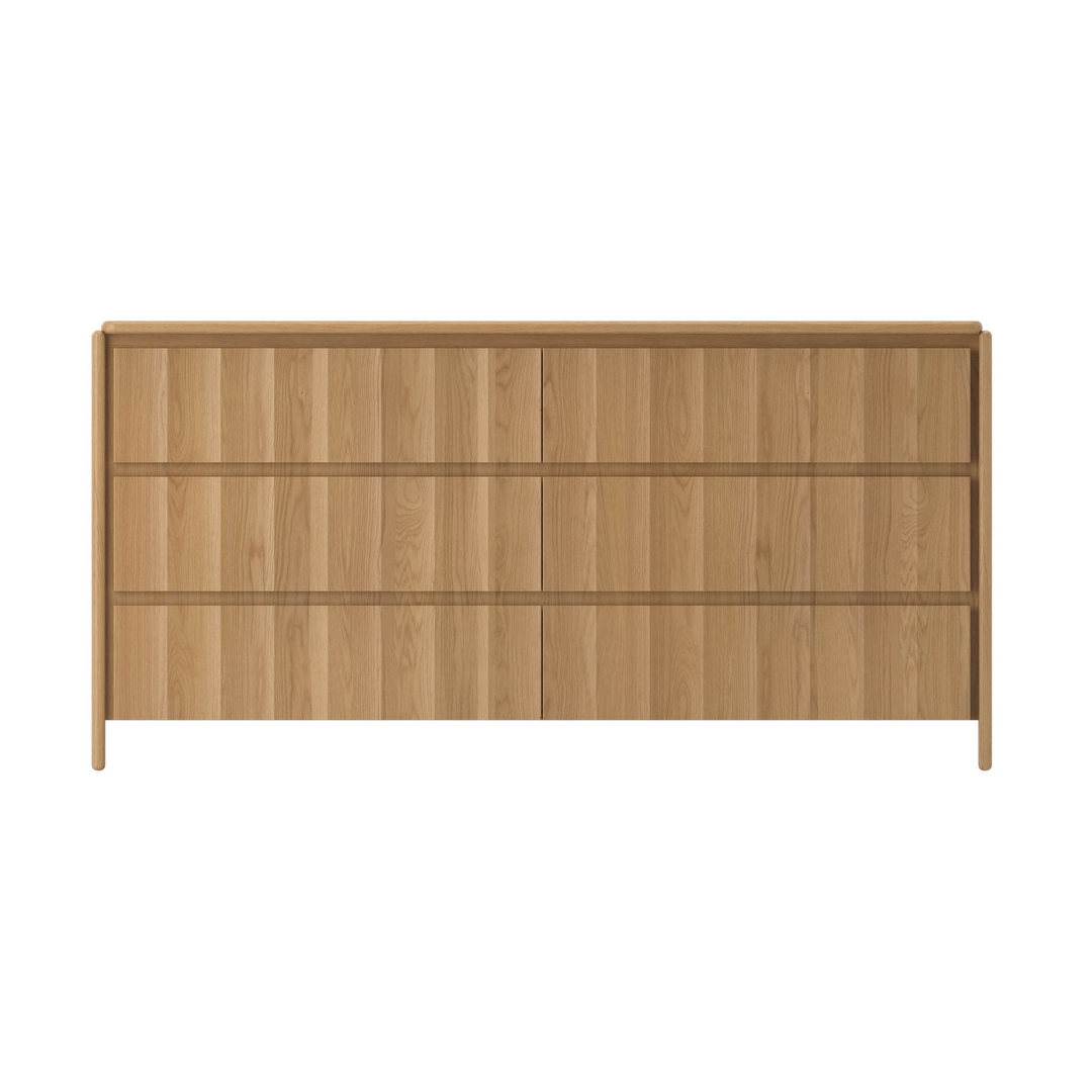 Bondi Oak Fluted Dresser