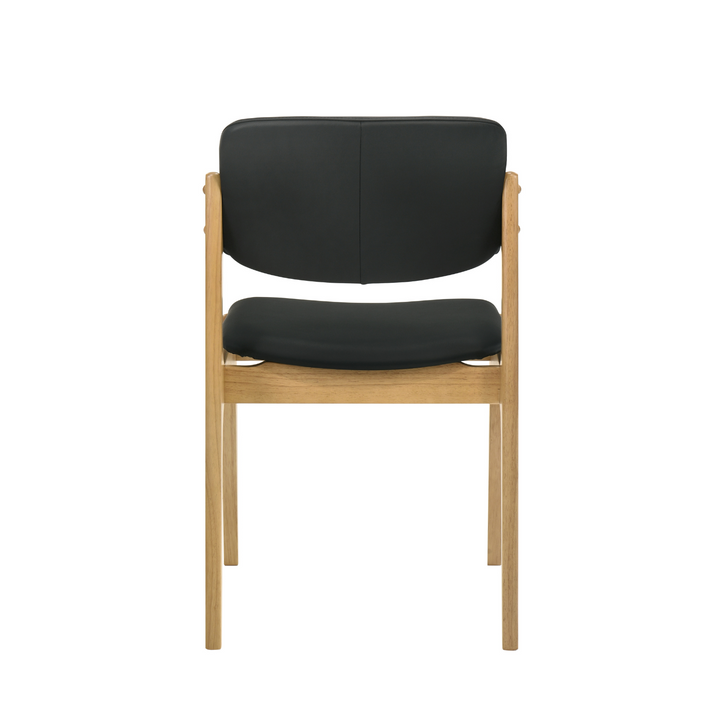 Tivoli Dining Chair - Oak / Black Leather