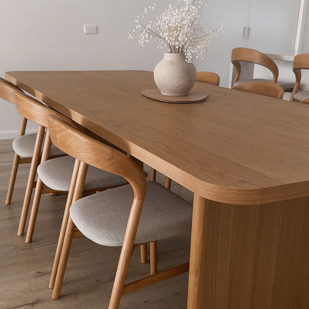 Bondi Fluted Oak Dining Table