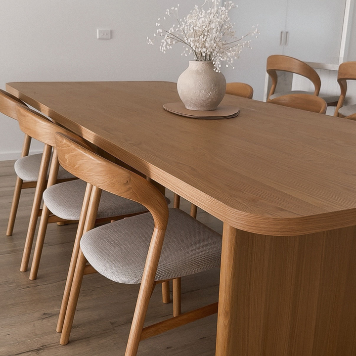 Bondi Fluted Oak Dining Table