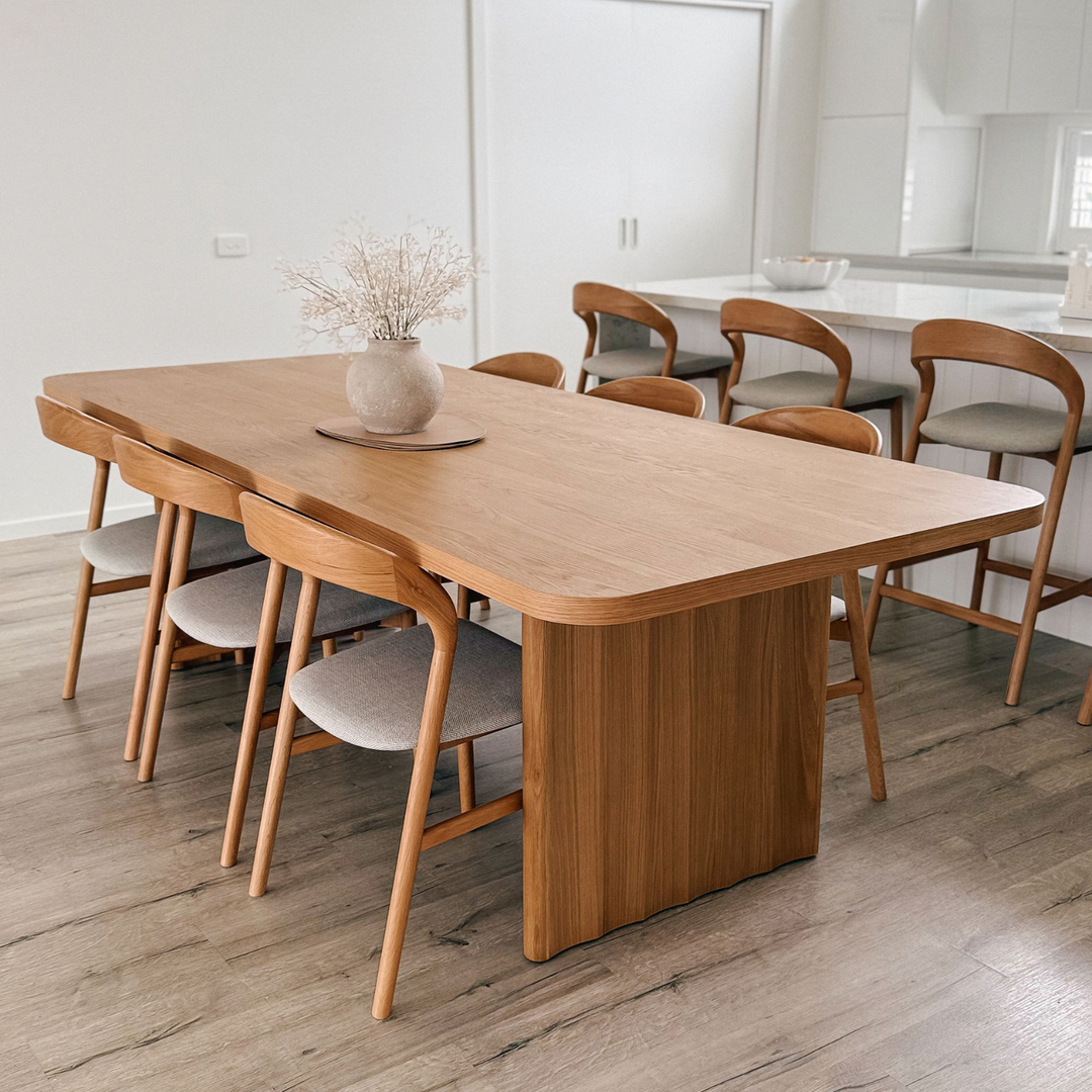 Bondi Fluted Oak Dining Table