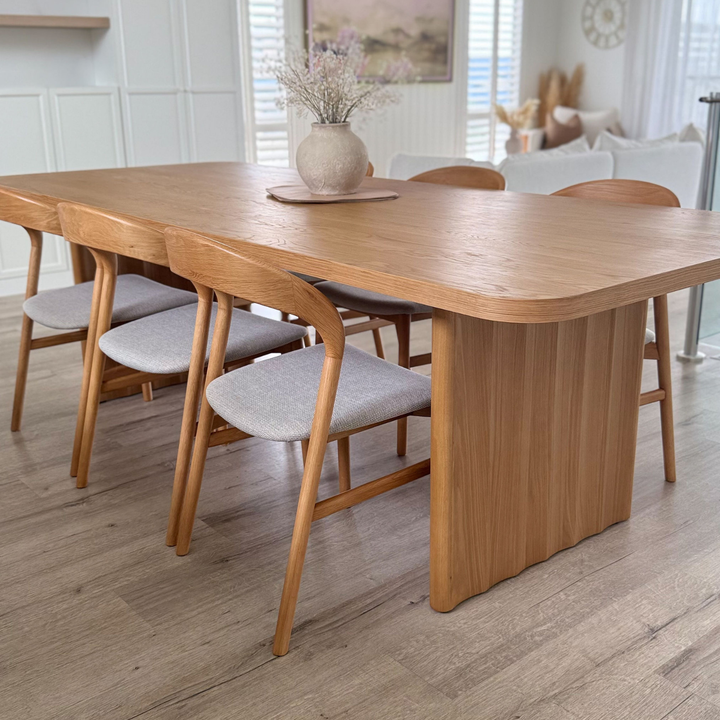 Bondi Fluted Oak Dining Table
