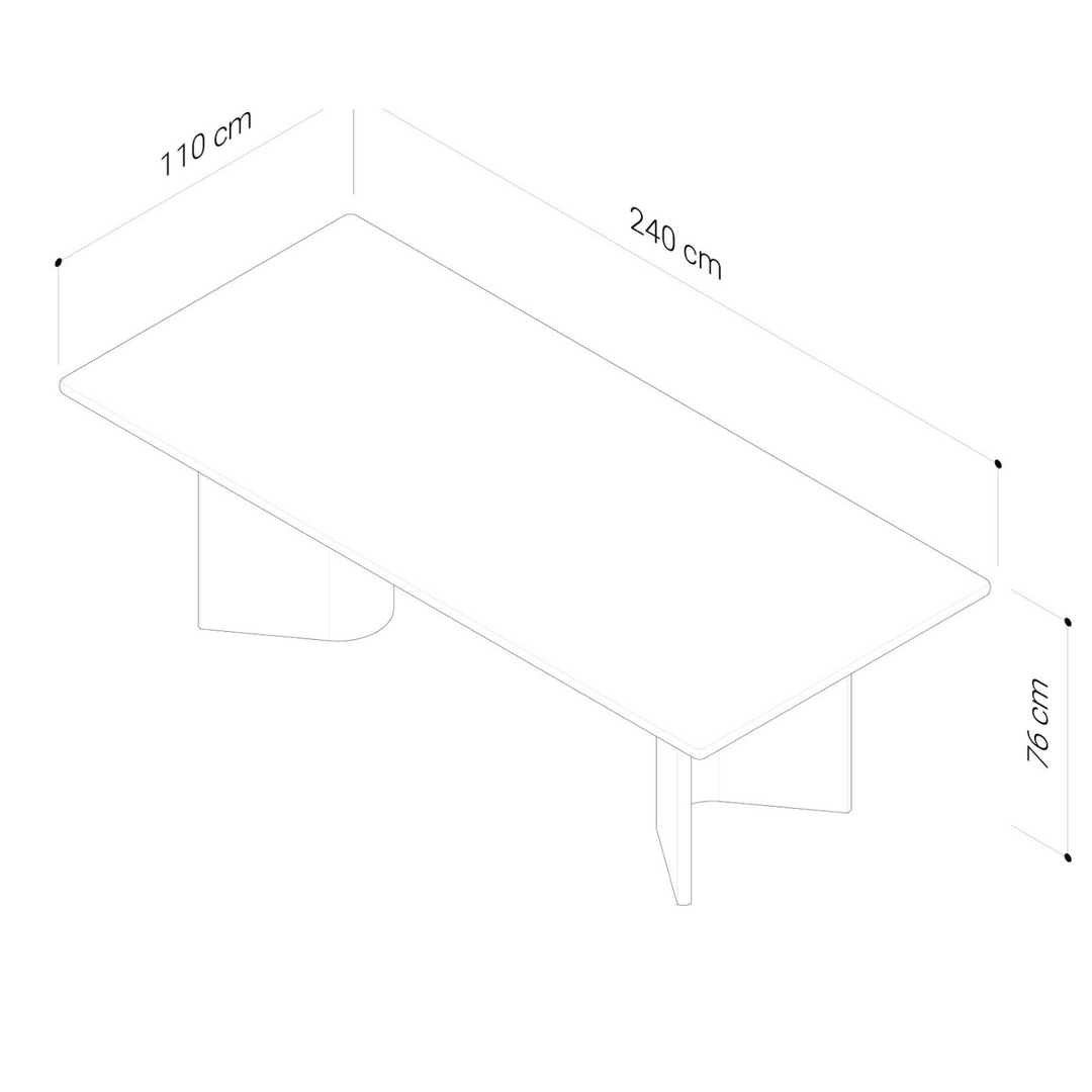 Camden Oak Dining Table - Rectangle