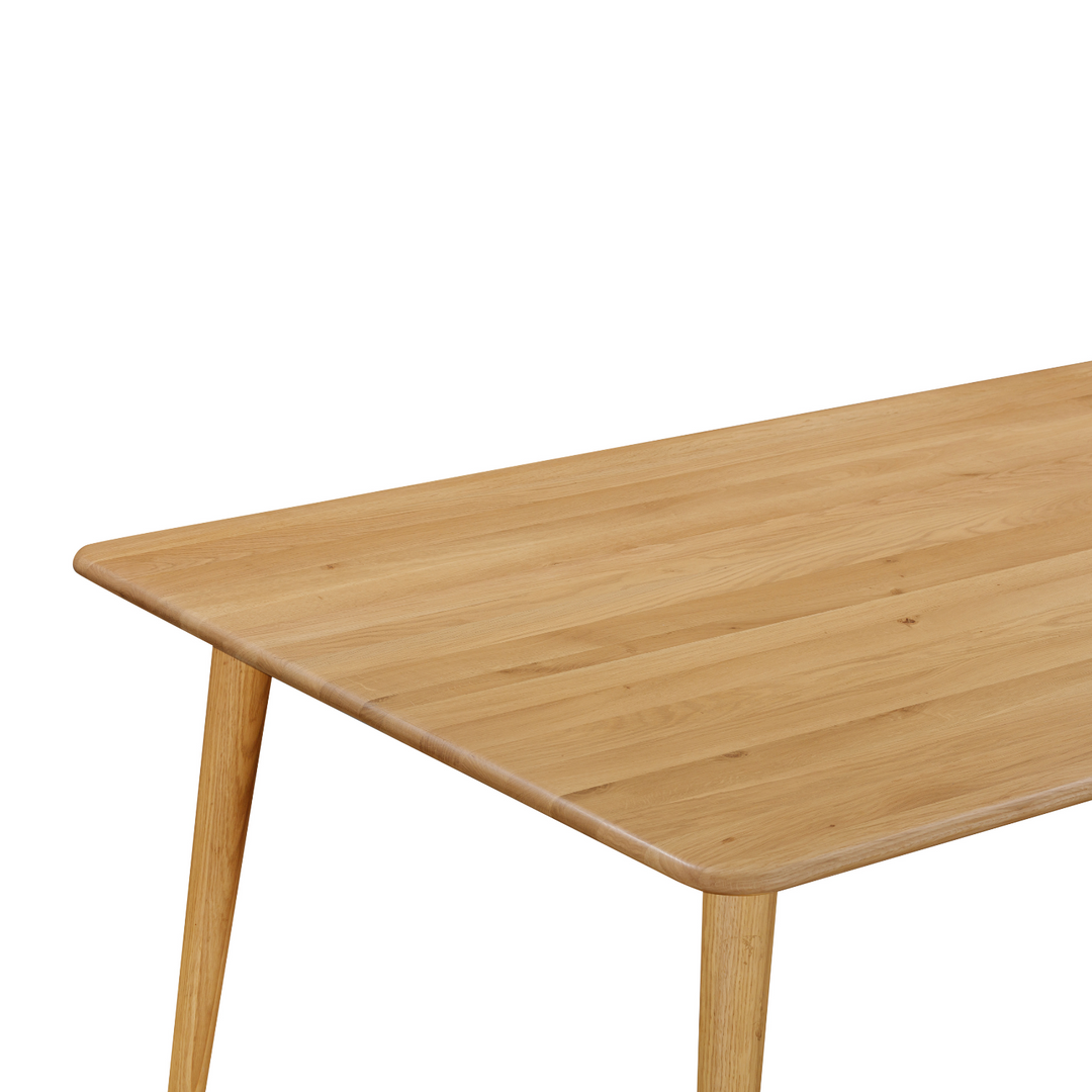 Contour Solid Oak Dining Table