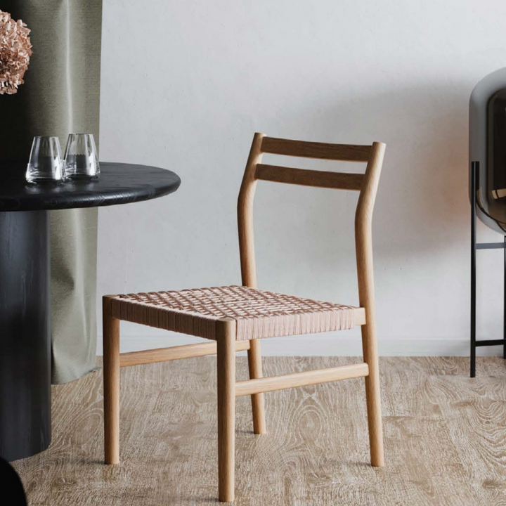 Lorna Wound Rope Oak Dining Chair