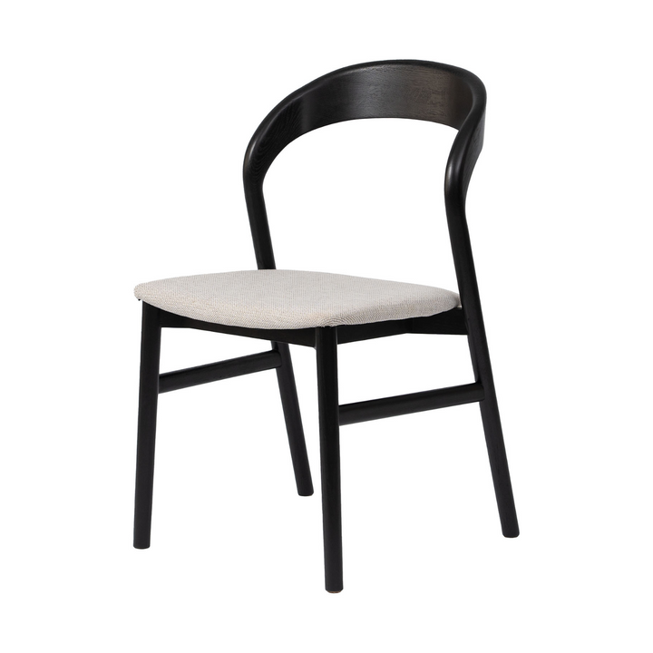 Tempo Black Oak & Fabric Dining Chair