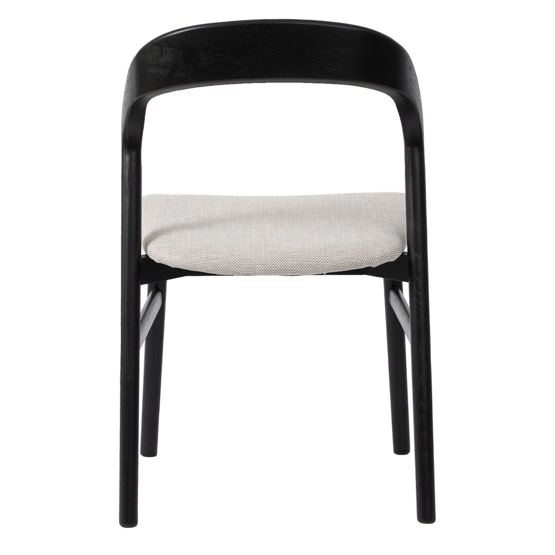 Tempo Black Oak & Fabric Dining Chair