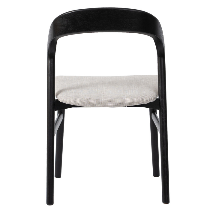 Tempo Black Oak & Fabric Dining Chair