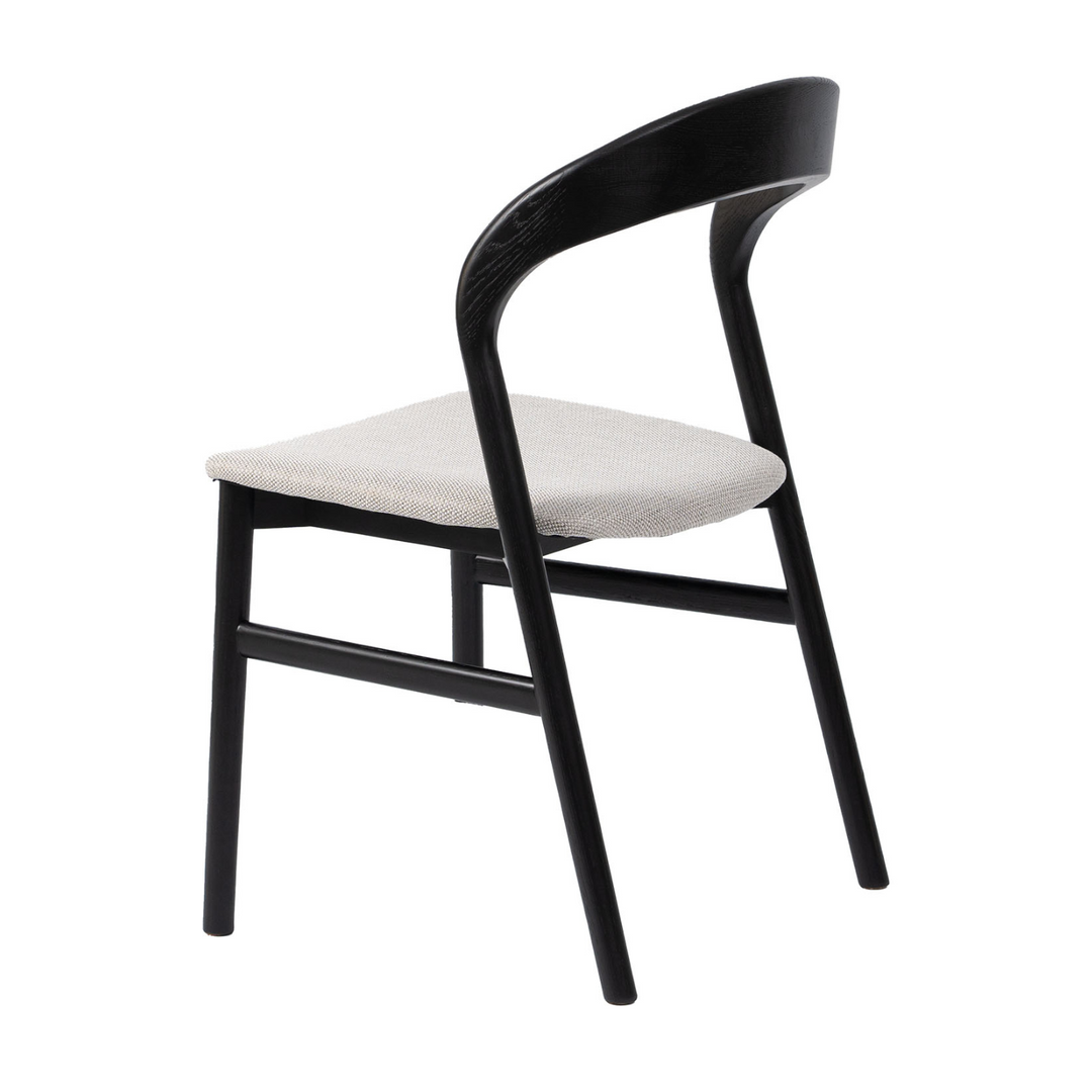 Tempo Black Oak & Fabric Dining Chair