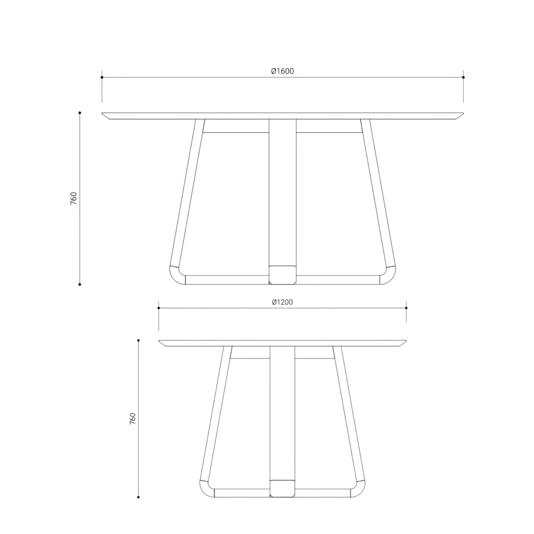 Regent Round Dining Table - American Oak