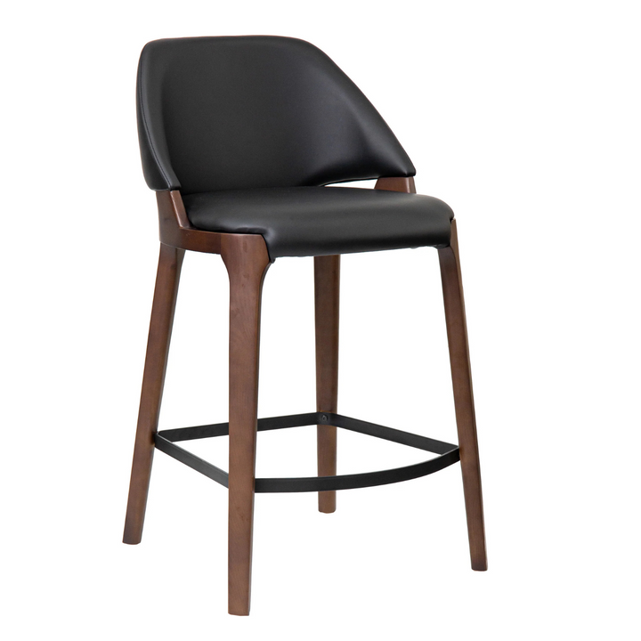 Tia Stool - Walnut/Black