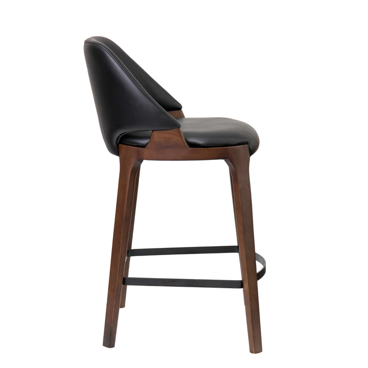 Tia Stool - Walnut/Black