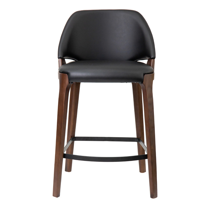 Tia Stool - Walnut/Black