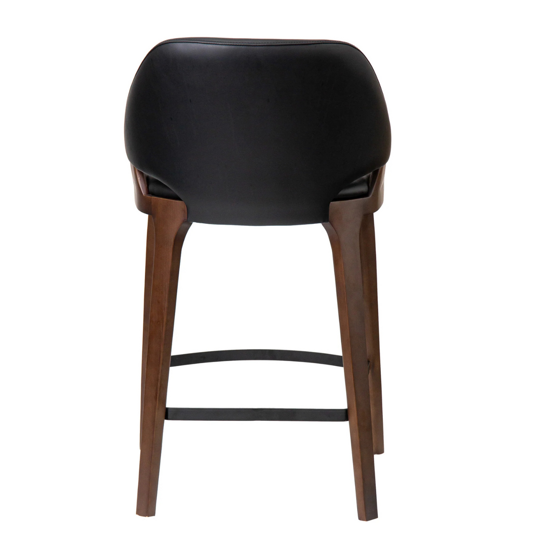 Tia Stool - Walnut/Black