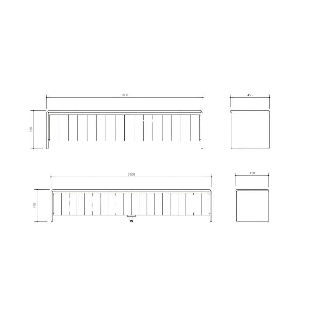 Bond Fluted Oak TV Unit