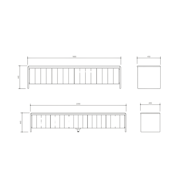 Bond Fluted Oak TV Unit