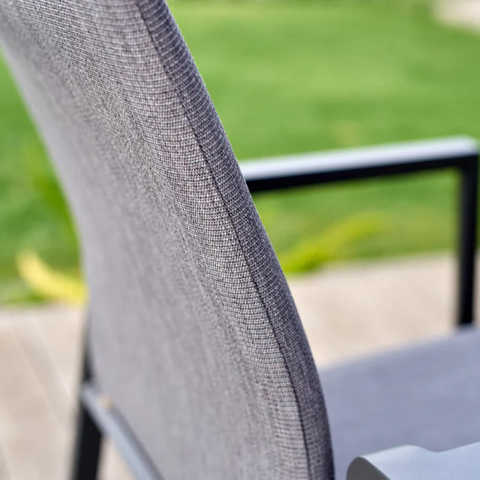Bronte Padded Sling Outdoor Dining Chair - Charcoal