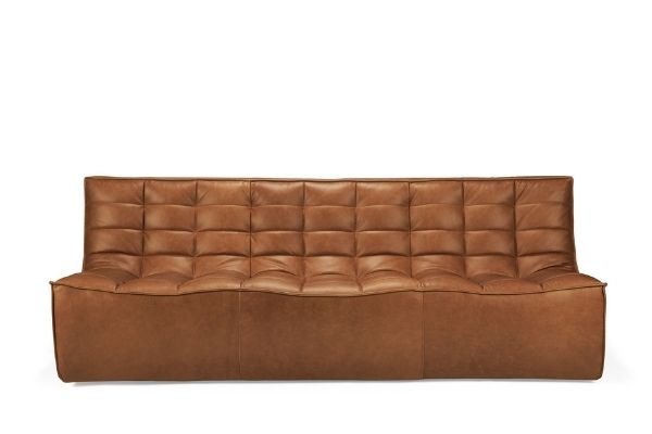 Ethnicraft N701 Sofa 3 Seater in Old Saddle